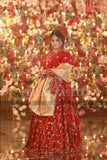 RED LEHANGA CHOLI