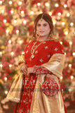 RED LEHANGA CHOLI
