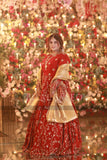 RED LEHANGA CHOLI