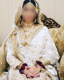 WHITE & GOLD GHARARA SET