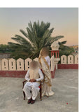 WHITE & GOLD GHARARA SET