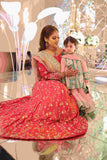 RED LEHANGA CHOLI